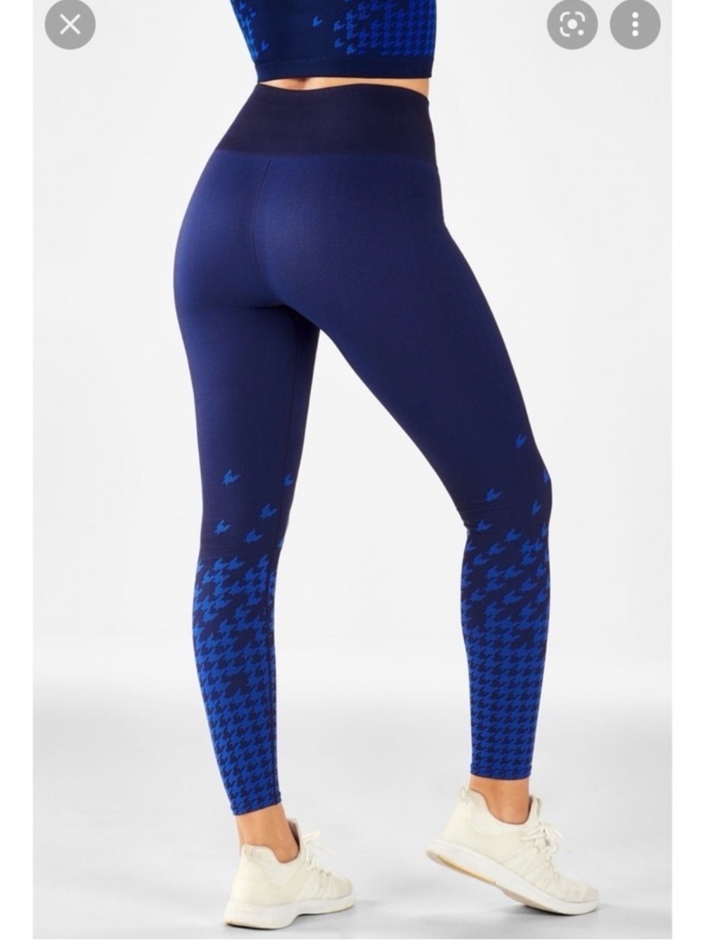 Fabletics high waisted seamless check leggings XS